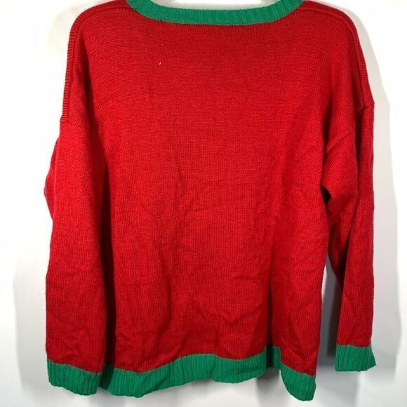 -6. 33 Degrees Women's Purr...fect Christmas Cat Pullover Sweater Red Size XXL - Picture 5 of 7